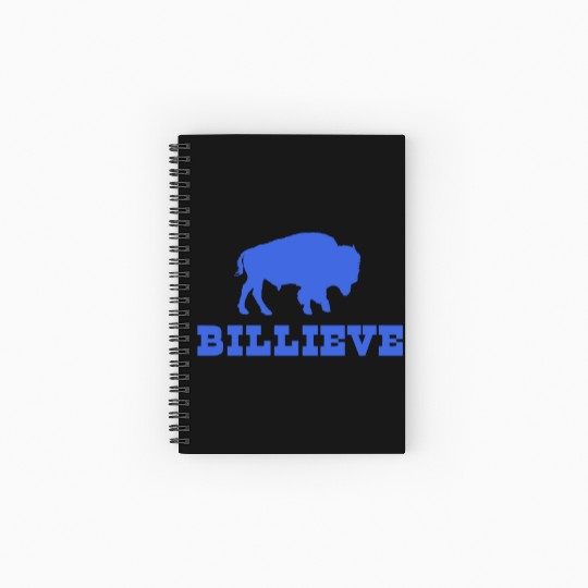 Bills Mafia BillieveShirt - Buffalo Football Spiral Notebooks   Ruled Line