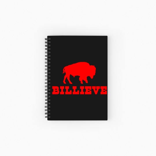 Bills Mafia Billieve - Buffalo Football Spiral Notebooks   Ruled Line