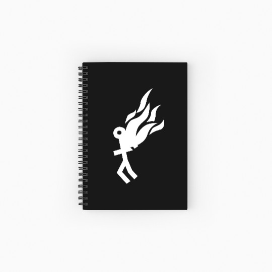 Burning Man Spiral Notebooks   Ruled Line