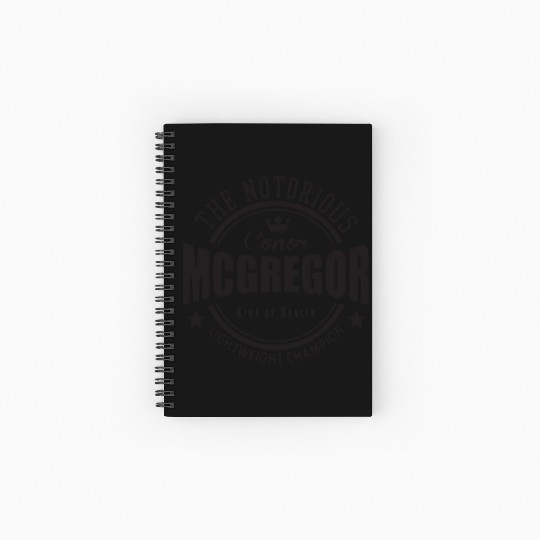 Conor Mcgregor softball Spiral Notebooks   Ruled Line