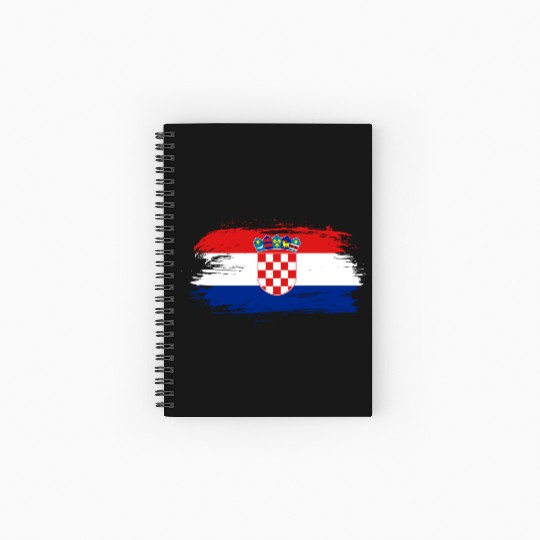 Croatia Flag / Gift Croatian Zagreb Balkan Spiral Notebooks   Ruled Line