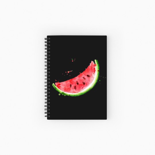 Image: Watercolor, Watermelon Spiral Notebooks   Ruled Line