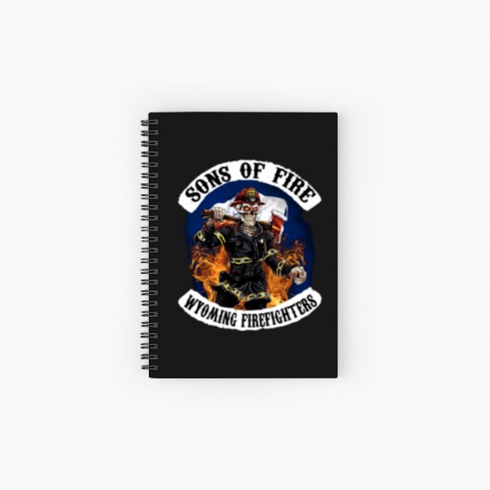 sons of fire wyoming firefighter Spiral Notebooks   Ruled Line