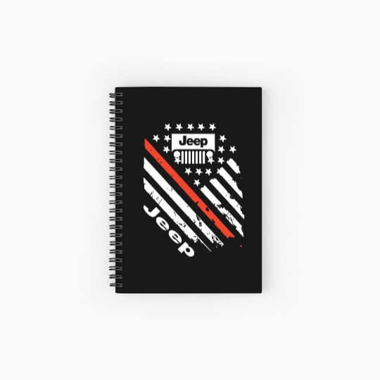 jeep car logo slogan country jeep Spiral Notebooks   Ruled Line