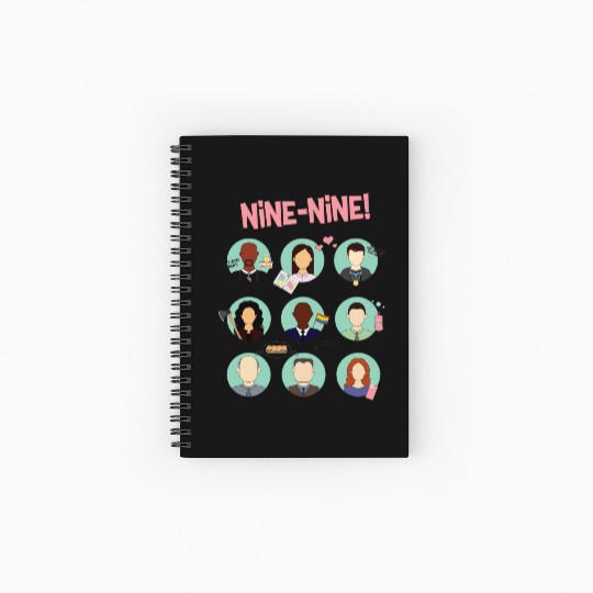 Brooklyn Nine - Nine Squad Spiral Notebooks   Ruled Line