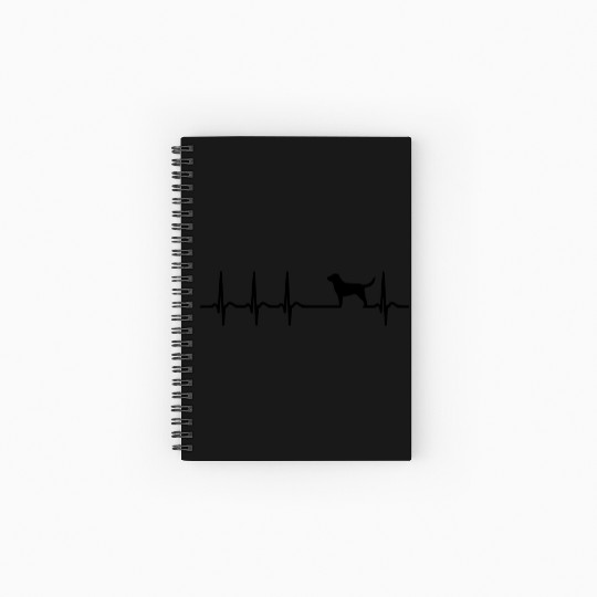 labrador heartbeat Spiral Notebooks   Ruled Line