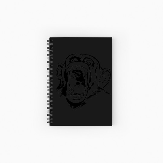Angry monkey face Spiral Notebooks   Ruled Line