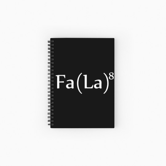Fa La La Formula Spiral Notebooks   Ruled Line Christmas Funny Holiday Par