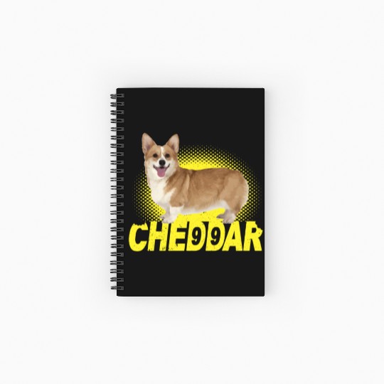 Cheddar Corgi Dog Brooklyn Nine Nine B99 Spiral Notebooks   Ruled Line
