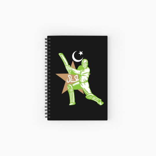 Pakistan Cricket Team Spiral Notebooks   Ruled Line Fans Jersey