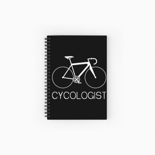 Cycologist Psychology Cyclist Bicycle Bike Spiral Notebooks   Ruled Line
