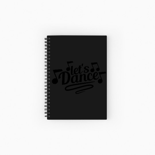 music nout lets dance celebrate club dance disco Spiral Notebooks   Ruled Line