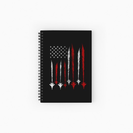 US F35 Fighter Jet Aviation USA Gift Spiral Notebooks   Ruled Line