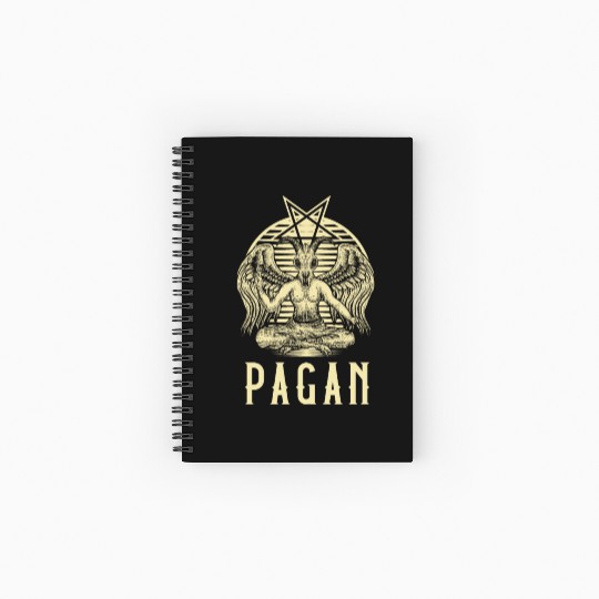 Pagan print | Wiccan graphic & Pagan Gifts Spiral Notebooks   Ruled Line