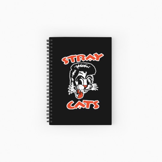 STRAY CATS Rockabilly Cool Cat Tattoo Spiral Notebooks   Ruled Line