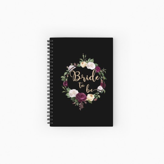Bride to be Wedding Bachelor Party Spiral Notebooks   Ruled Line