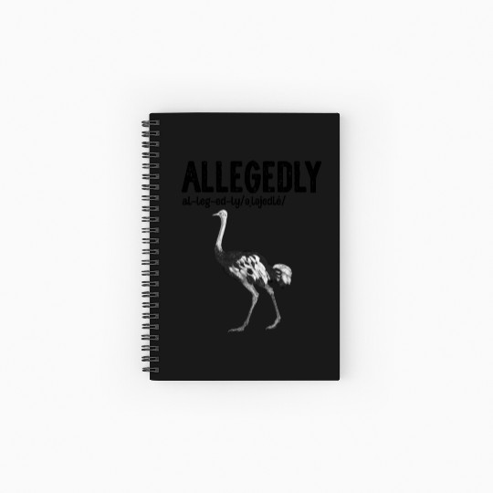 Letterkenny Allegedly English Teacher Gift Spiral Notebooks   Ruled Line