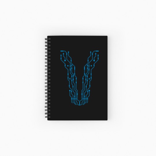 computer scientist computer geek design cool cpu w Spiral Notebooks   Ruled Line