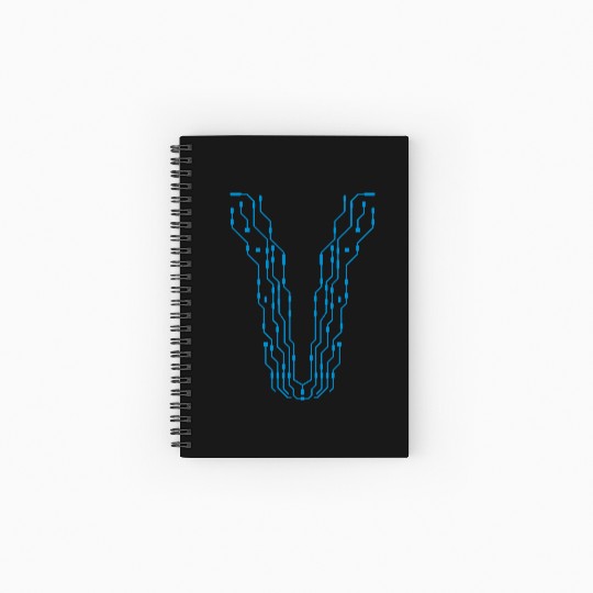 computer scientist computer geek design cool cpu w Spiral Notebooks   Ruled Line