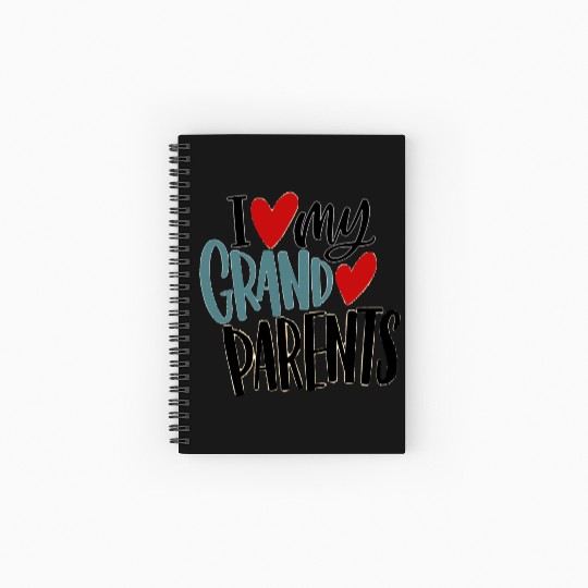 I love my grand parents Spiral Notebooks   Ruled Line