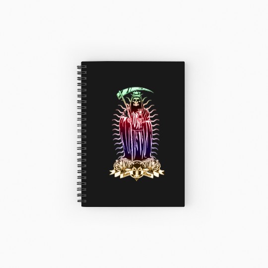 Santa Muerte - Santisima Muerte - Holy Death Spiral Notebooks   Ruled Line
