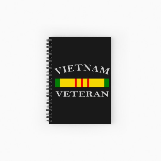 Vietnam Veteran Design Spiral Notebooks   Ruled Line