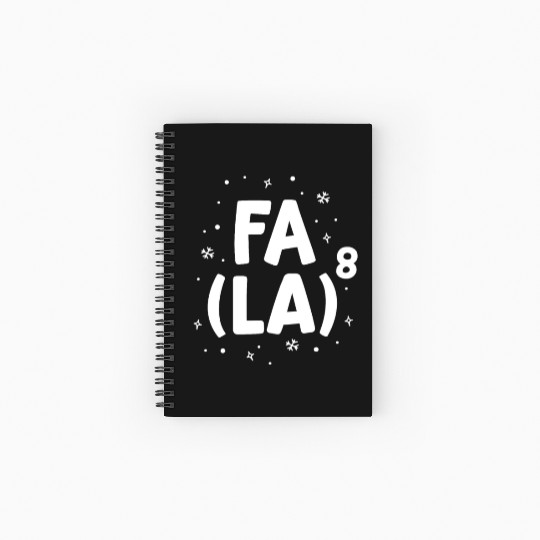 Fa La La Math Teacher Christmas Spiral Notebooks   Ruled Line Gift Idea