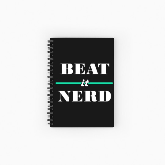 Beat It Nerd 2 Spiral Notebooks   Ruled Line
