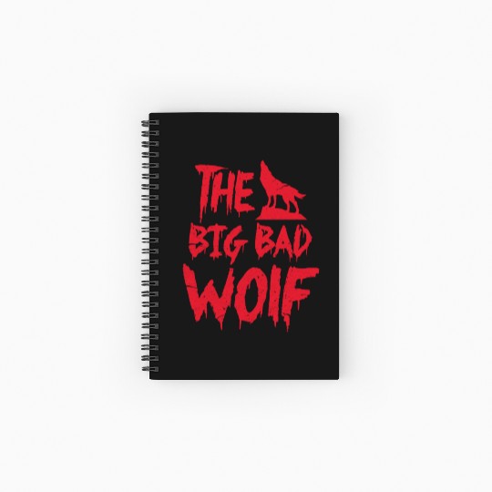 The Big Bad Wolf Spiral Notebooks   Ruled Line