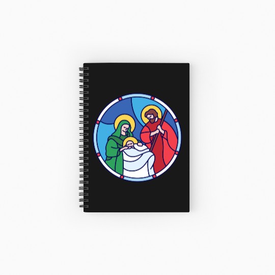 Josef Maria Jesus Jesus birth Bethlehem Christmas Spiral Notebooks   Ruled Line