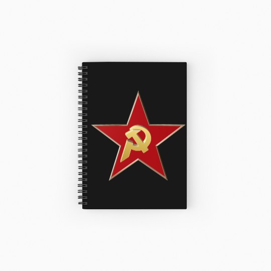 Hammer and sickle Spiral Notebooks   Ruled Line