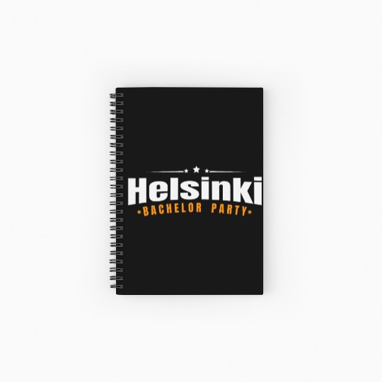 Bachelor Party Spiral Notebooks   Ruled Line Helsinki Pre Wedding