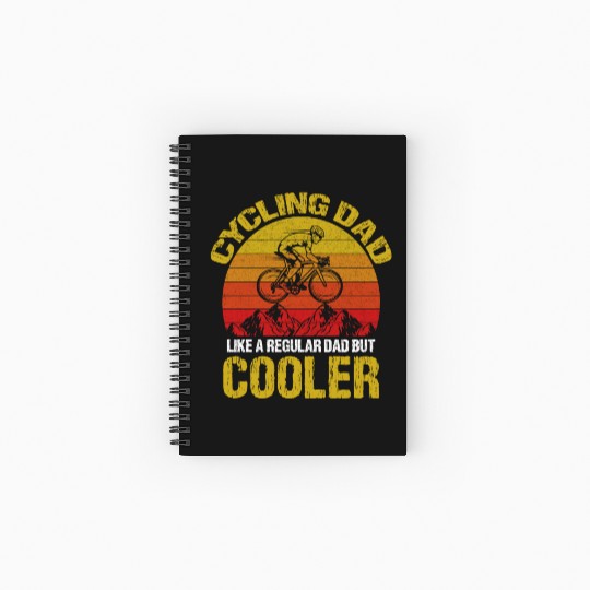 Cycling Dad like A Regular Dad But Cooler Spiral Notebooks   Ruled Line