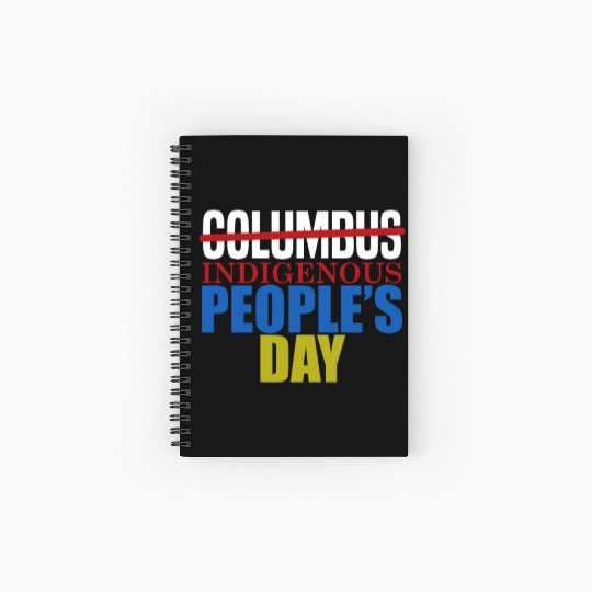 Columbus Indigenous People's Day Indian Native Ame Spiral Notebooks   Ruled Line