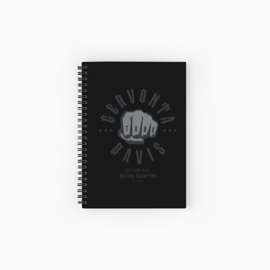 Boxing Champ Gervonta Davis Spiral Notebooks   Ruled Line