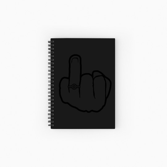 Wedding ring hand Spiral Notebooks   Ruled Line