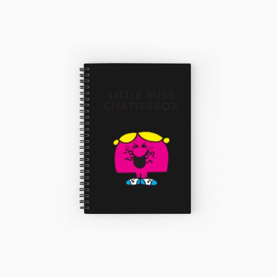 Mr Men Little Miss Chatterbox Spiral Notebooks   Ruled Line