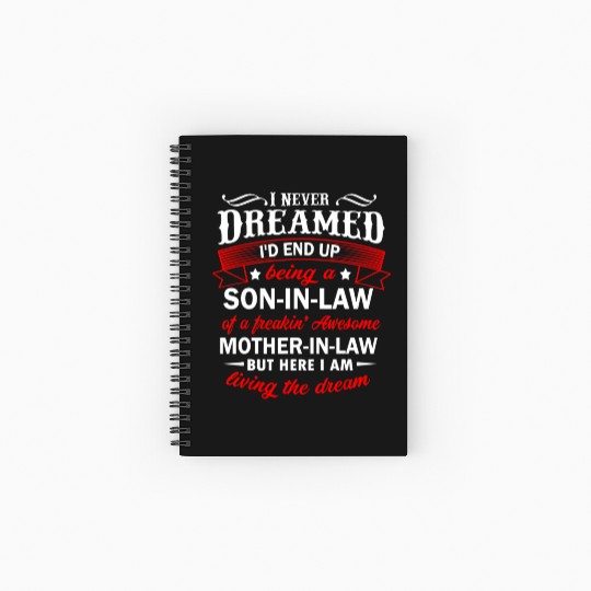 Son In Law Of A Freaking Awesome Mother In Law Spiral Notebooks   Ruled Line