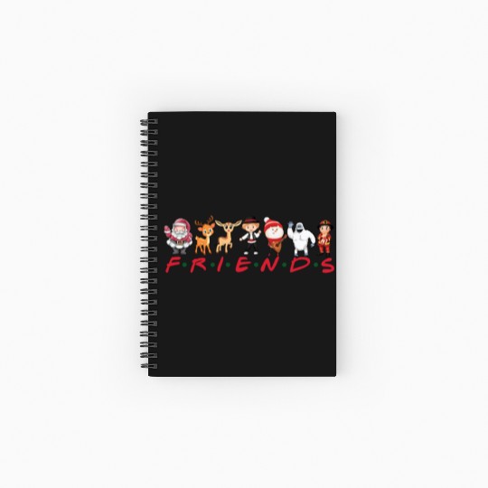 christmas friends Spiral Notebooks   Ruled Line
