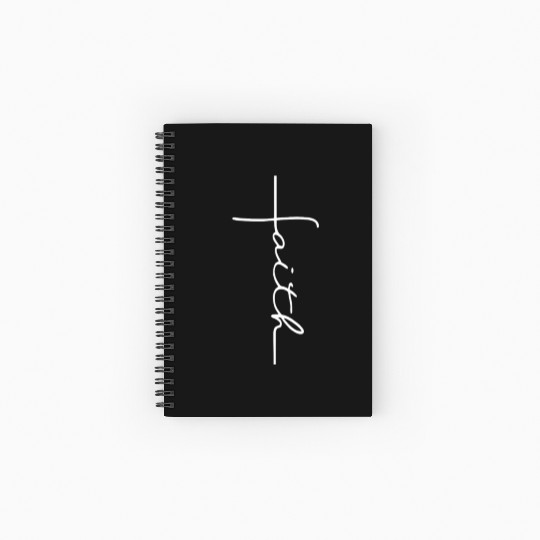 Faith Cross Christian Hooded Jesus Bible Spiral Notebooks   Ruled Line