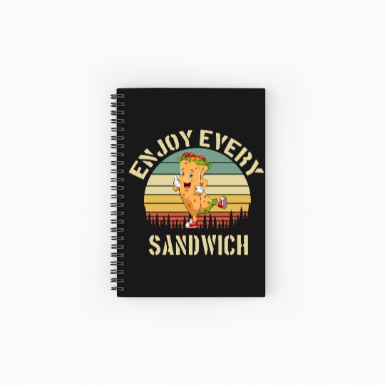Enjoy Every Sandwich Spiral Notebooks   Ruled Line