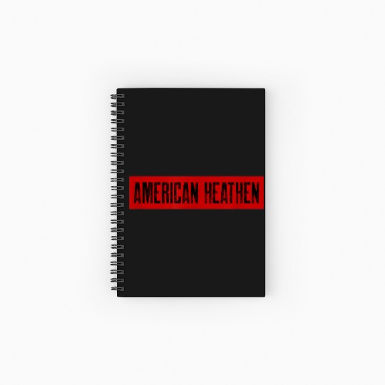 American Heathen Spiral Notebooks   Ruled Line