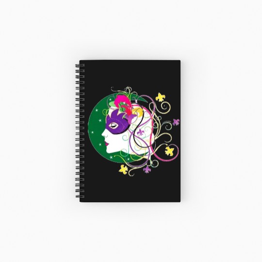 krewe of Nyx - Mardi Gras New Orleans Carnaval Spiral Notebooks   Ruled Line