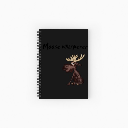 Moose whisperer Spiral Notebooks   Ruled Line
