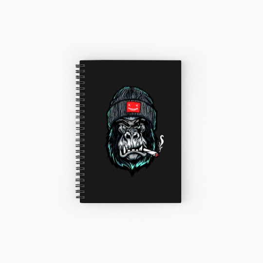 Hypebeast, Gorilla, Ape, Street Gorilla Spiral Notebooks   Ruled Line
