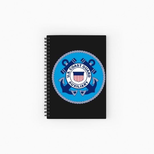Us Coast Guard Auxiliary Homeland Security Patch Spiral Notebooks   Ruled Line