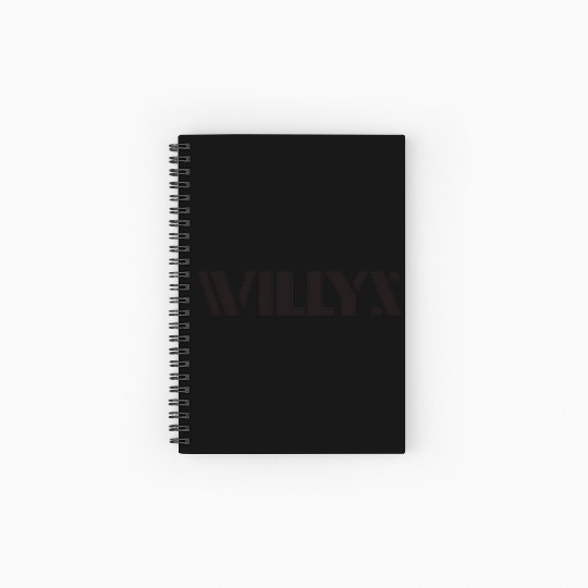 Willys Jeep Logo Spiral Notebooks   Ruled Line