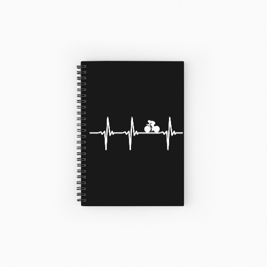 Heartbeat for fast Cycling Spiral Notebooks   Ruled Line