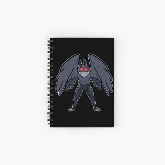 Mothman Mythical Creatures Folklore Cryptid Spiral Notebooks   Ruled Line