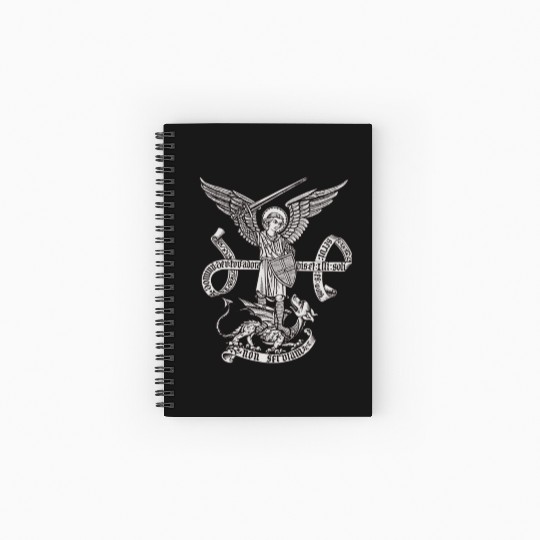 Saint St Michael Catholic Archangel Angel Defender Spiral Notebooks   Ruled Line